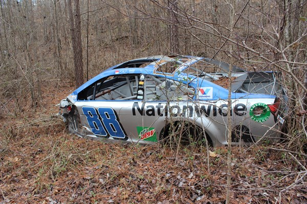 dale earnhardt jr car graveyard