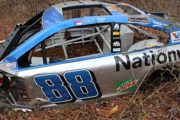 dale earnhardt jr car graveyard